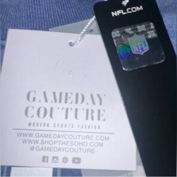 Dallas Cowboys NFL Game Couture Blue Oversized Sweatshirt Size Small - Picture 4 of 4